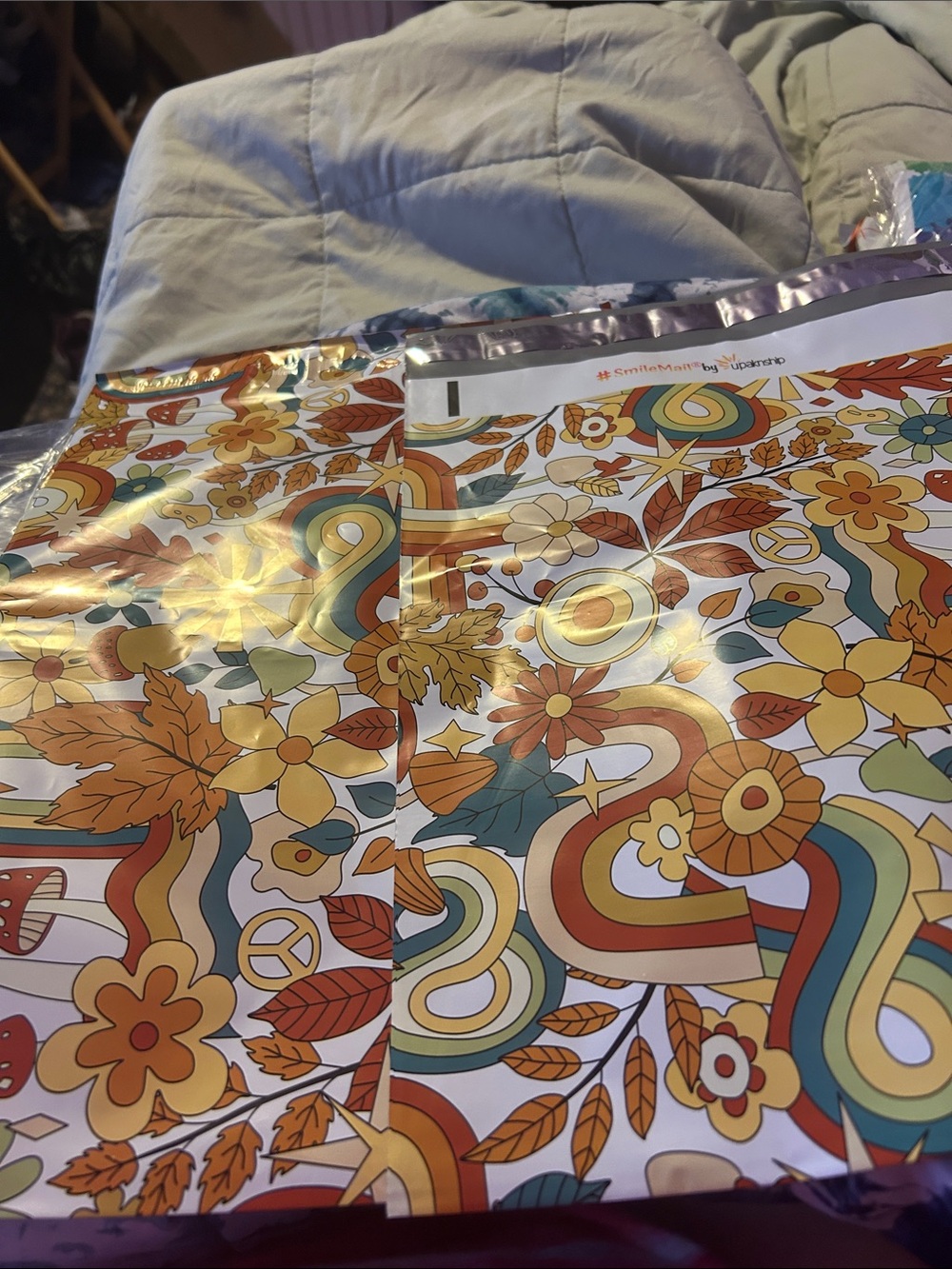 10 hippie vibes poly mailers - Picture 3 of 3
